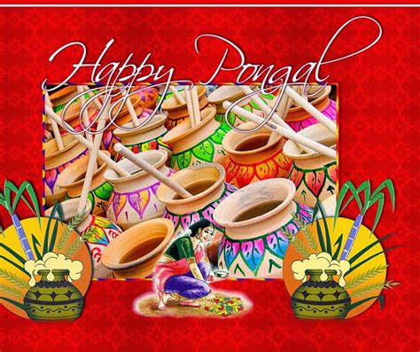 Happy Pongal Day Wishesgreeting Cardssms Messages Pongal Greetings