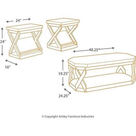 Wade Logan Ensemble de tables basses 3 pièces et Commentaires