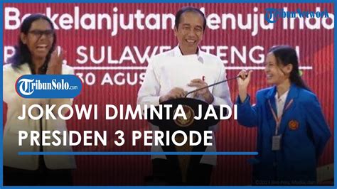 Jawaban Santai Jokowi Diminta Mahasiswi Jadi Presiden Periode Enggak