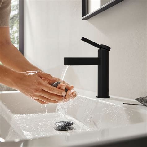 Hansgrohe Finoris Single Lever Basin Mixer Coolstart With Push Open