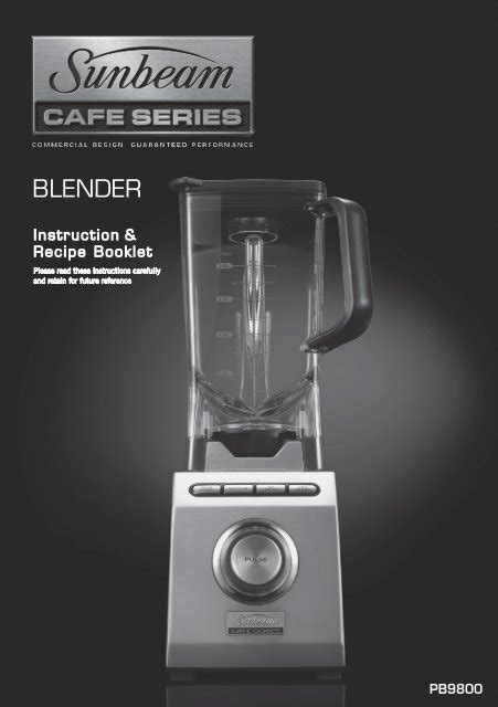 Sunbeam Blender Replacement Parts