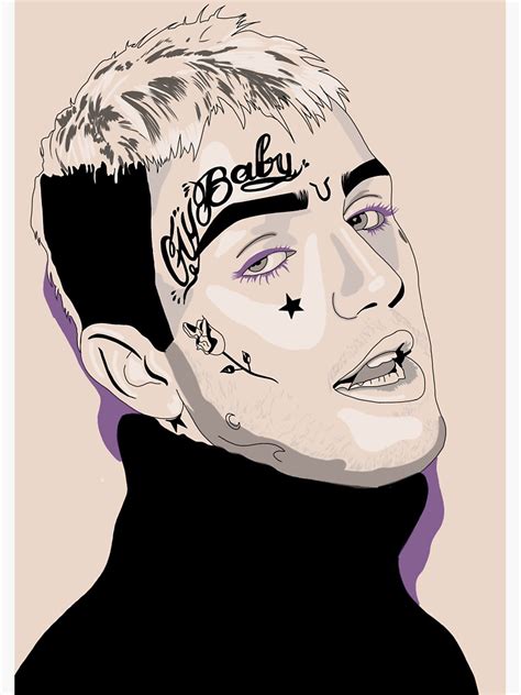 Lil Peep Stylised Digital Drawing Sticker For Sale By Cherryydoodles