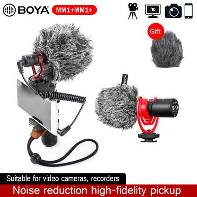 BOYA BY MM1 Super Cardioid Shotgun Microphone For Smartphones Cameras