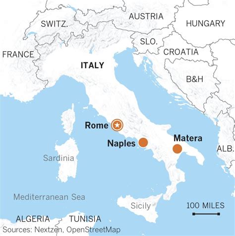 Map Of Matera Italy - Atlanta Georgia Map