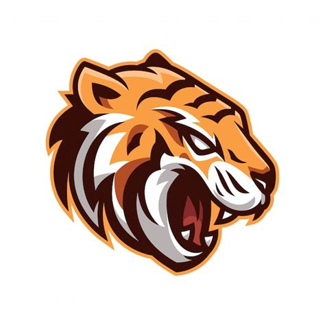 Premium Vector Angry Tiger Mascot Logo