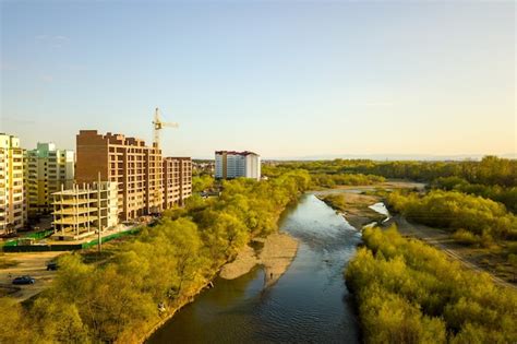 Premium Photo Aerial View Of Tall Residential Apartment Buildings