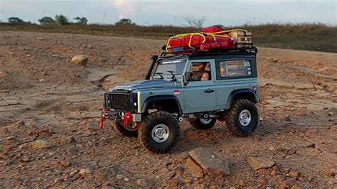 Rc Mn D Defender Land Rover Sc Trailing Solo Run With The