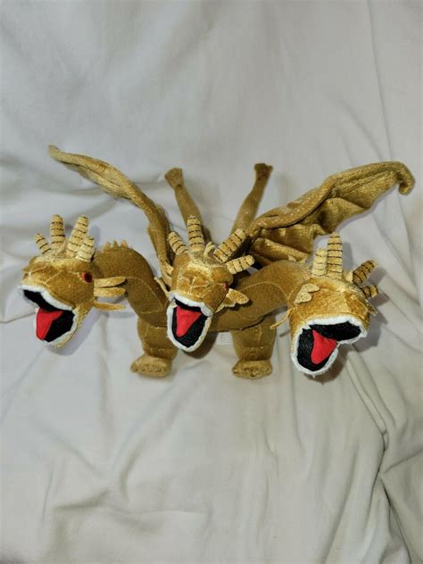 Extremely Rare Godzilla Posable King Ghidorah Plush From Toho And Toy