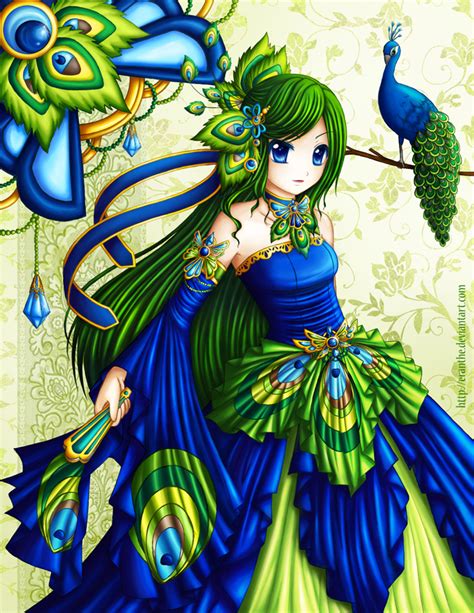 Peacock By Eranthe On Deviantart Kpop Drawings Bird Drawings Anime