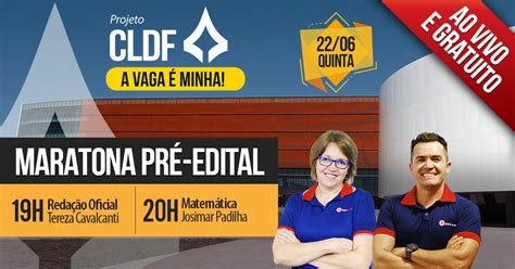 Maratona CLDF Quebrando a Banca Acompanhe as aulas de Redação Oficial