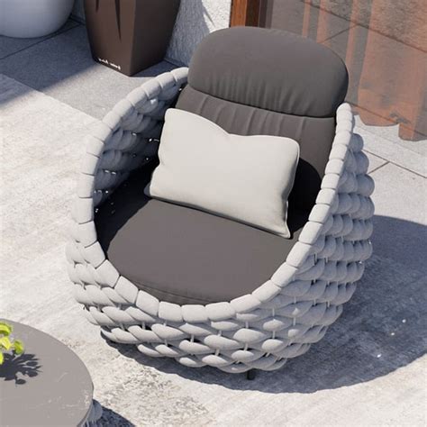 Free Shipping On Tatta Modern Outdoor Chair Woven Textilene Rope