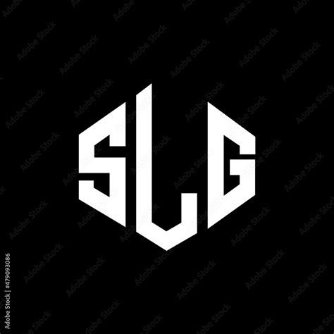 Slg Letter Logo Design With Polygon Shape Slg Polygon And Cube Shape