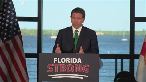 Desantis Gives Hurricane Ian Recovery And Repair Updates Wfla