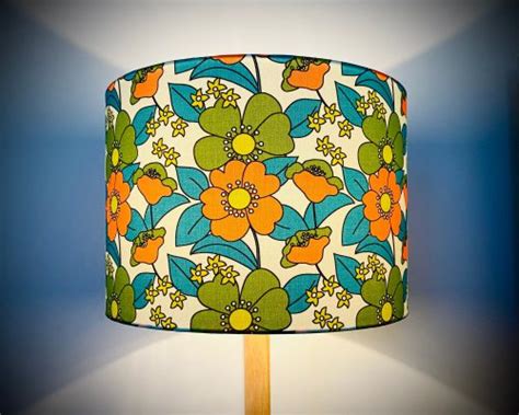 70s Retro Lampshade Vintage Lampshade Hello Boho Handcrafted