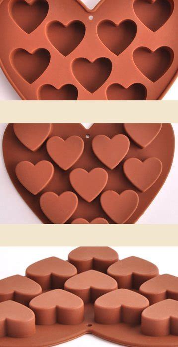 Sieges Holes Heart Shaped Silicone Molds For Chocolate Cake Jelly