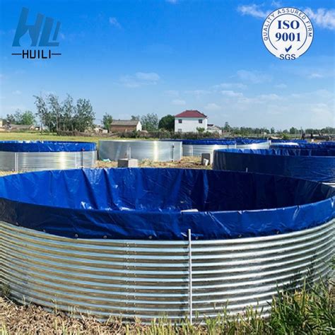 Steel Rainwater Harvesting Tanks With Pvc Tarpaulin Commercial Fire