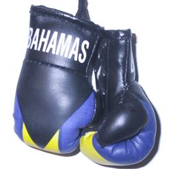 Bahamas Flag Mini Boxing Gloves