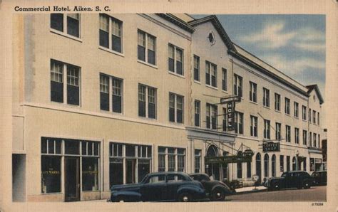 Commercial Hotel Aiken, SC Postcard