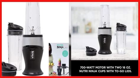 Ninja Qb3001ss Fit Compact Personal Blender Pulse Technology 700 Watts For Smoothies Youtube