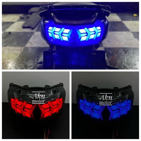 Jual Lampu Stoplamp Lamborgini Yamaha Nmax Old Senja Biru Merah