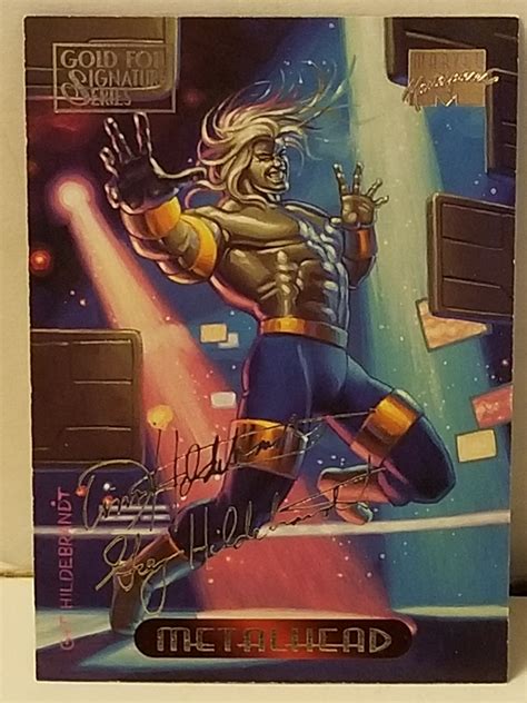 Marvel Masterpieces Gold Foil Signature Series Metalhead