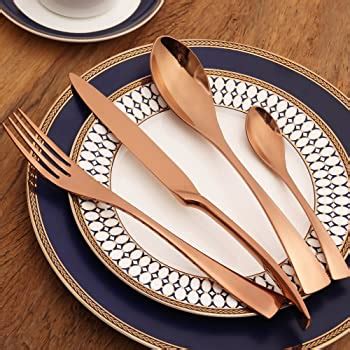 LEKOCH 4 Piece Cutlery Set 18 10 Stainless Steel Titanium Flatware New