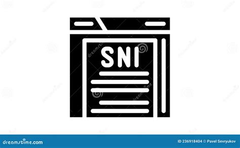 Sni Protocol Glyph Icon Animation Stock Footage - Video of police ...