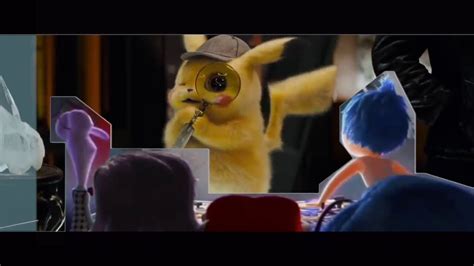 Inside Out Emotions Watching Pokémon Detective Pikachu Trailer Youtube