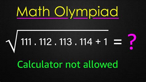 Math Olympiad Evaluate Radical Problem Vijay Maths Youtube