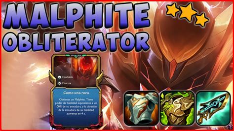 Malphite 3 ⭐⭐⭐ Supers Mascotas Set 8 Tft Teamfight Tactics Lol