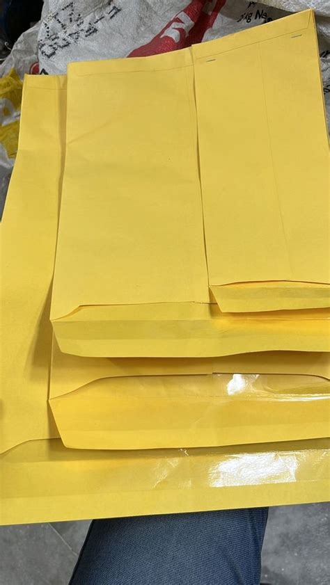 Non Printed Paper Yellow Laminated Envelope At Rs Piece In Delhi