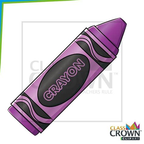 Purple Crayon Text Clipart