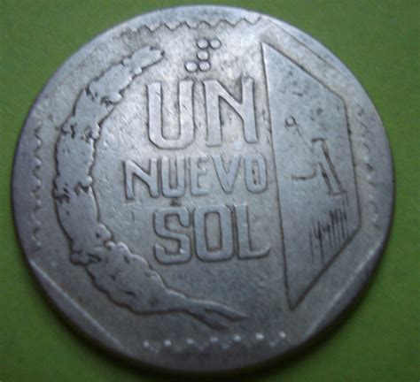 1 Nuevo Sol 1991 Republic 1981 2000 Peru Coin 36303