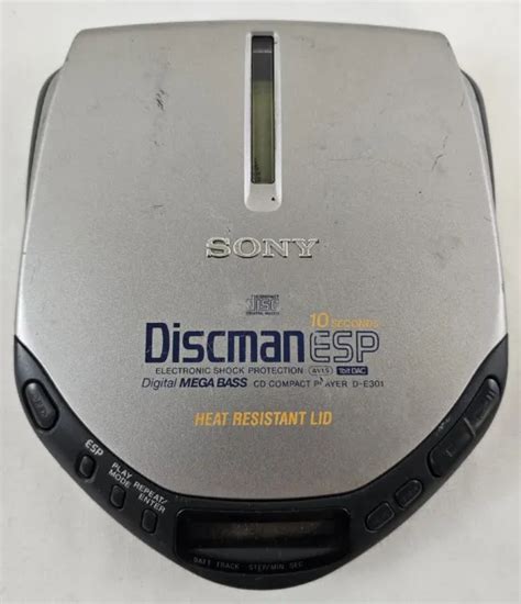 VINTAGE SONY DISCMAN ESP D E301 Walkman CD Player Tested Working Mega