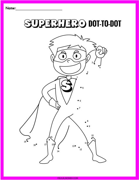 Free Printable Superhero Worksheets Activity Sheets Frugal Mom Eh