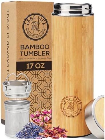 Amazon Leaflife Premium Bamboo Tea Bottle For Loose Tea Tea