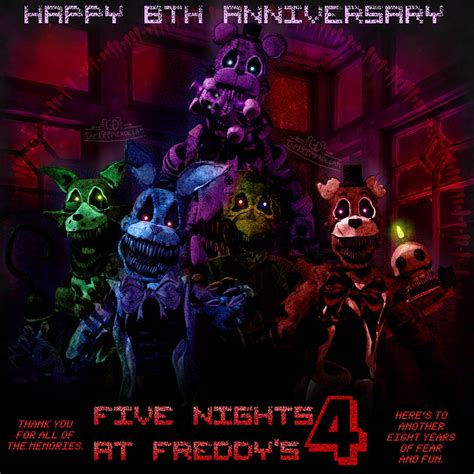 Happy Eighth Anniversary Fnaf4 By Theyseemerollan On Deviantart