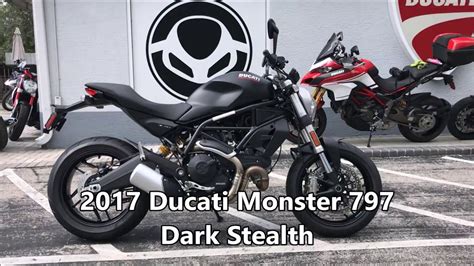 2017 Ducati Monster 797 Dark Stealth At Euro Cycles Of Tampa Bay YouTube