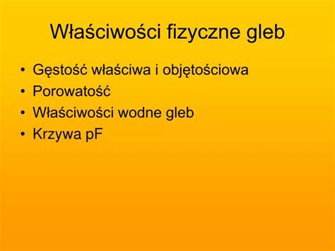 PPT Właściwości fizyczne gleb PowerPoint Presentation free download