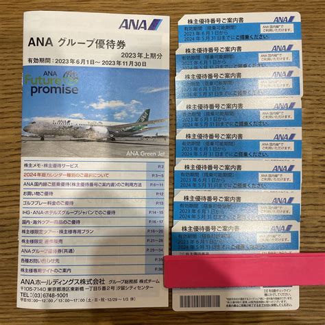 Yahooオークション Ana 全日空 株主優待券 8枚セット 2024年5月31日