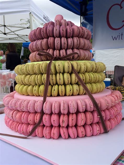 Pastel Macaron Tower Stoneham Day 2014 Cherry With A Cake On Top