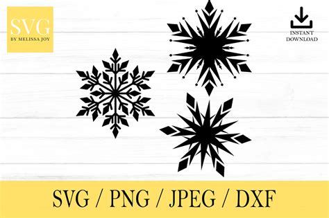 Snowflake Svg Snowflake Snow Svg Png Dxf Jpeg Digital Download Cut File Cricut