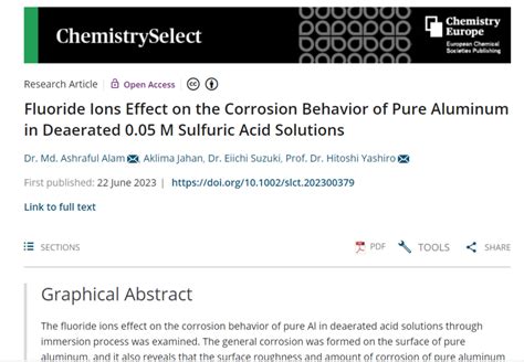 Pdf Fluoride Ions Effect On The Corrosion Behavior Of Pure Aluminum