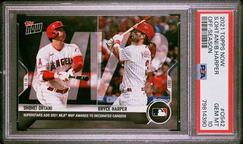 2021 TOPPS NOW OFF SEASON OS42 BRYCE HARPER SHOHEI OHTANI MVP 大谷翔平 ハーパー