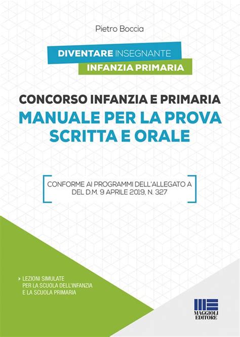 Concorso Infanzia E Primaria Manuale Per La Prova Scritta E Orale