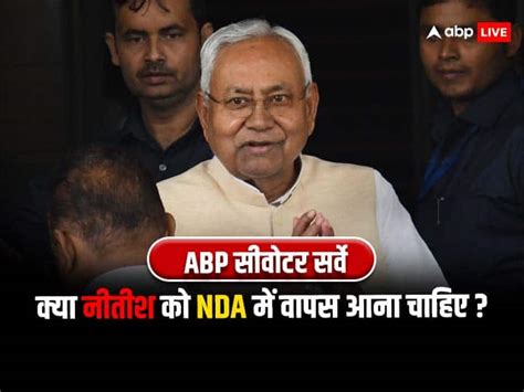 Abp Cvoter Survey Will Bjp Be Benefitted If Nitish Kumar Returns In Nda