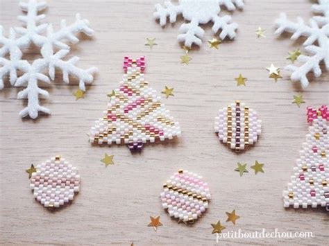 Freebie Miyuki Christmas Ornaments In Brick Stitch Petit Bout De