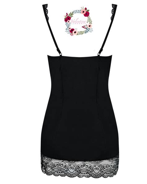 Nuisette Noire Madison VALENTINA LINGERIE Valentina Lingerie