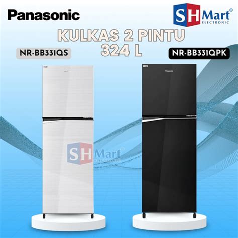 Promo Kulkas Panasonic 2 Pintu NR BB331Q PK Prime Econavi Inverter 324