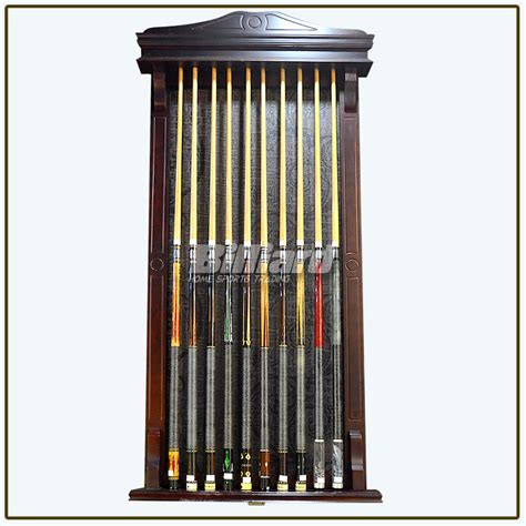 10 HOLES WOODEN CUE RACK – Billiard